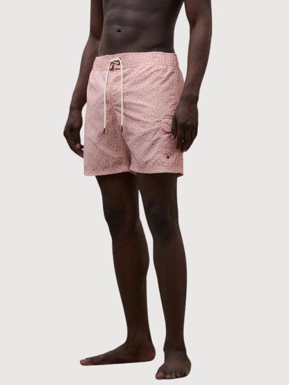 BIQUE SWIMSUIT MAN Dusty Pink Abstract Print | Ecoalf