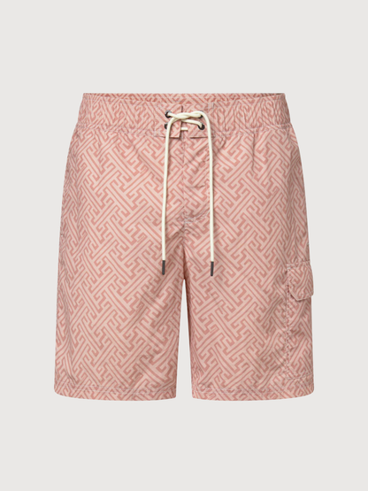 BIQUE SWIMSUIT MAN Dusty Pink Abstract Print | Ecoalf
