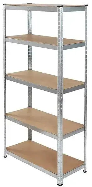 Scaffale in Acciaio Zincato con 5 Ripiani in MDF - Modello Hercules 90x40x180 cm
