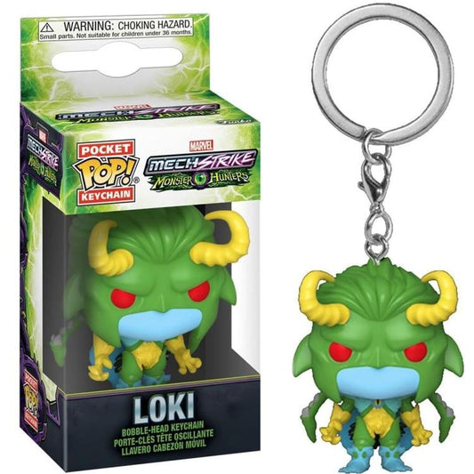 Funko Pop Pocket Keychain Marvel Mech Strike Monster Hunter (Loki) Schlüsselanhänger