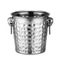 Hammered Steel Tabletop Ice Bucket Champagne Cooler 5L