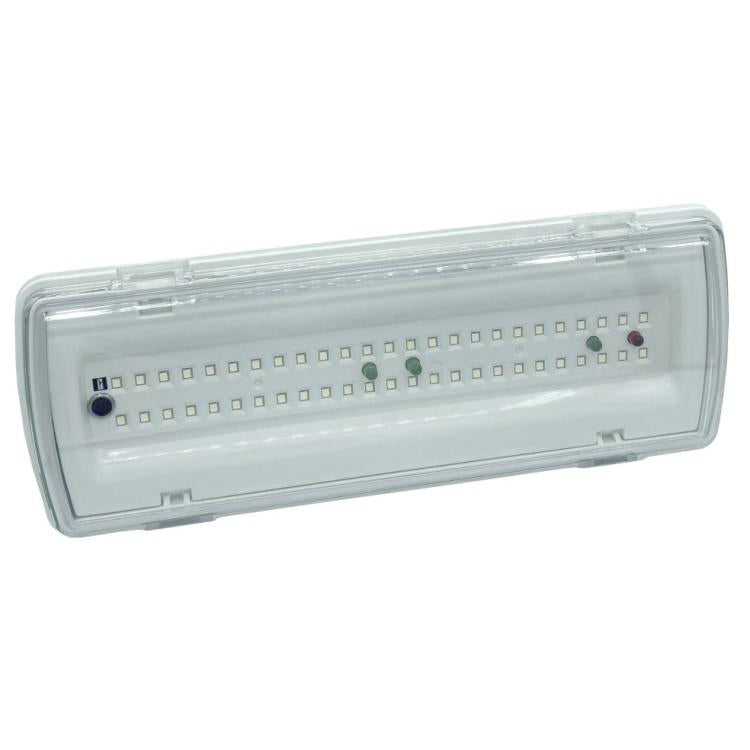 LED-Notleuchte Wandmontage Anti-Blackout Batterie Einbau 400Lm Kaltweiß