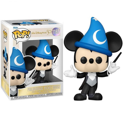 Funko Pop Walt Disney World 50 Anniversary Philharmagic Mickey Mouse 1167 Vinyl