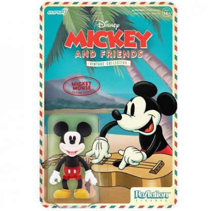 Super7 Disney Mickey & Friends "Topolino" Alle Hawaii Action Reaction Figure 9Cm