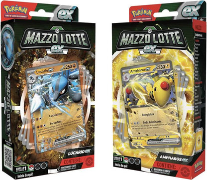 Pokémon - Mazzo Lotte Ex (Ampharos-Ex) Gcc 60 Carte Da Gioco Collezione Italiano
