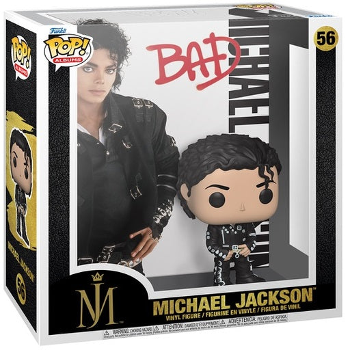 Funko Pop ! Albums - (56) Michael Jackson : Mj (Bad) Album Vinyl Figure In Stock