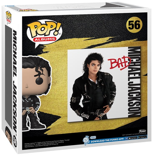 Funko Pop ! Albums - (56) Michael Jackson : Mj (Bad) Album Vinyl Figure In Stock