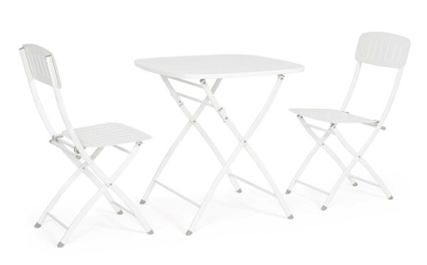 Set da Giardino Pieghevole con Sedie e Tavolo