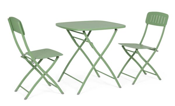 Set da Giardino Pieghevole con Sedie e Tavolo