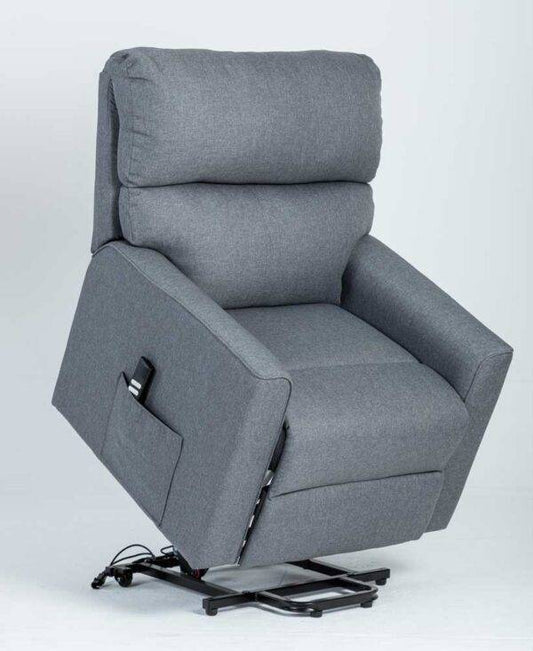 2-Motor Recliner COMFY Grey with Reclining and Lift Function