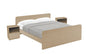 Derby Double Bed Set with Nightstands in Two Variations