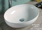 Paris White Bowl Washbasin, Countertop, 52x39.5x13 cm