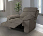 POSEIDON Motorized Recliner Armchair with Taupe Footrest