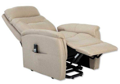 Relaxsessel 2 Motoren SOFT Sand mit Liege- und Aufstehfunktion