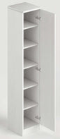 Eleganter Mehrzweckschrank Weiß-Esche für die Waschküche