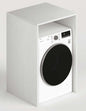 White Ash Wood Laundry Dryer Cabinet