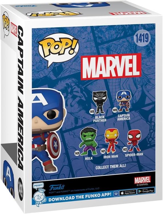 Funko Pop! Marvel New Classic Captain America – (1419) Captain America Figur