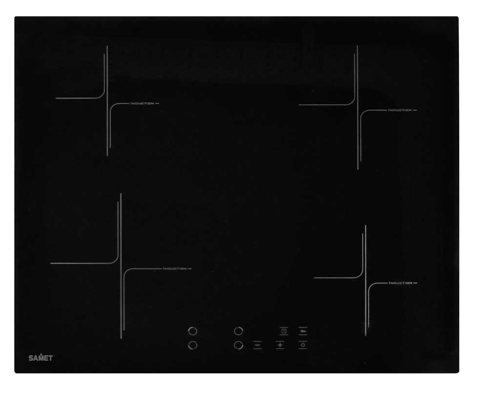 Piano Cottura Induzione Etna 60CM - 4 Zone, 6750W - Sicurezza bambino