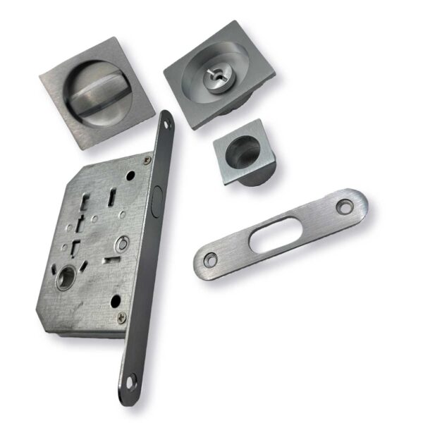 Kit di Cerniere Quadrato in Zama D.48 per Porte Scorrevoli