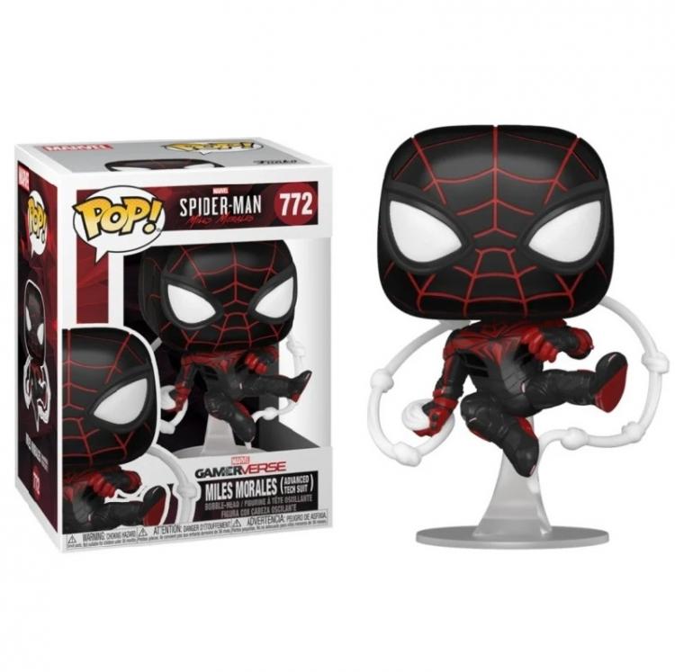 Funko Pop! Spider-Man Miles Morales - (772) Advanced Tech Suit Figur 9cm