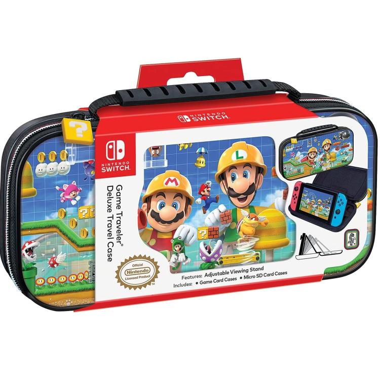 Nintendo Switch Deluxe Reiseetui Super Mario Maker Kompatibel mit Oled/Lite
