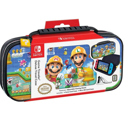 Nintendo Switch Deluxe Reiseetui Super Mario Maker Kompatibel mit Oled/Lite