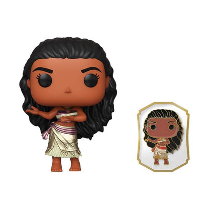 Funko Pop! Disney Prinzessin - Moana (1162) Exklusive Vinyl-Figur mit Pin Ozeanien Film