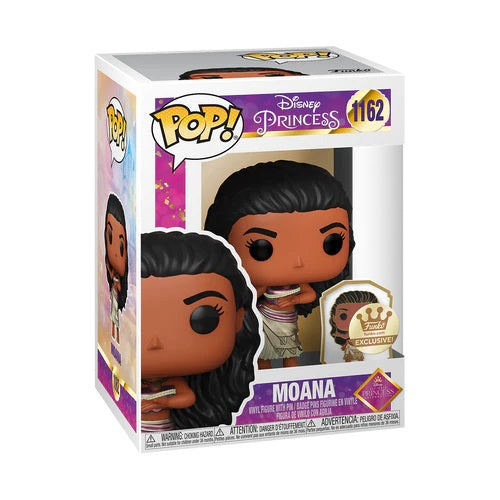 Funko Pop! Disney Prinzessin - Moana (1162) Exklusive Vinyl-Figur mit Pin Ozeanien Film