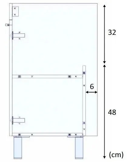 Mobile Bagno Bianco con Specchio 60x45x80 cm