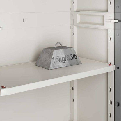 Armadio tuttopiani in resina Linear Wood 68x39x173h, effetto legno, piedini regolabili