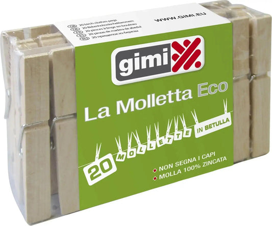 CLOTHES PEGS GIMI 20 PCS. ECO