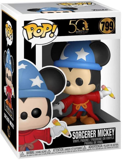 Funko Pop! Walt Disney 50th Archives Magic - Zauberer Mickey (799) Vinylfigur