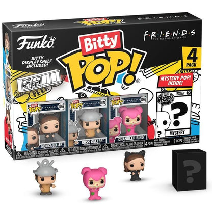 Funko Bitty Pop! Friends: 4er-Pack Monica Geller/Ross Geller/Chandler Bing + Überraschung
