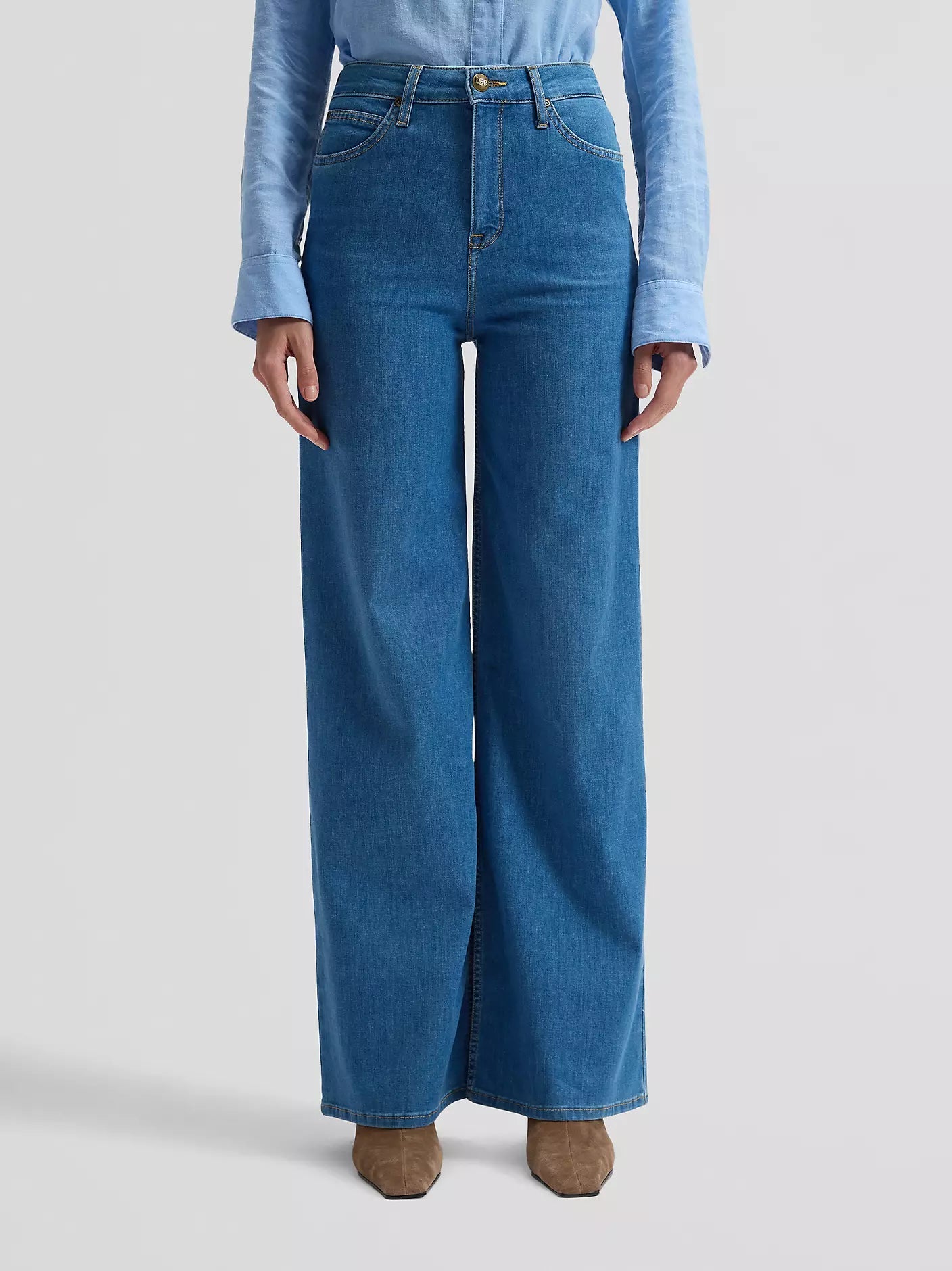 Lee Stella Wide Leg Jean Donna 112376789 Dye Star Blu
