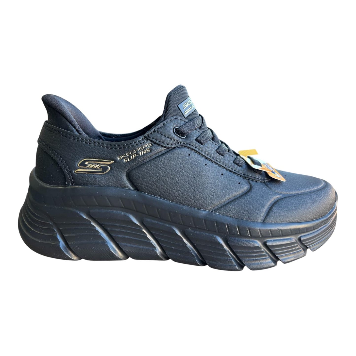 Skechers Scarpa sneakers da donna Slip-Ins Bob B Flex Hi-Workday 117394/BBK nero