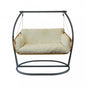 Glasgow 2-Seater Rocking Relax Armchair - Metal and Wicker
