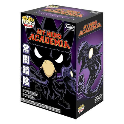 Funko Pop! Tees My Hero Academia Dark Tokoyami Vinyl Figur + T-Shirt Gr. M