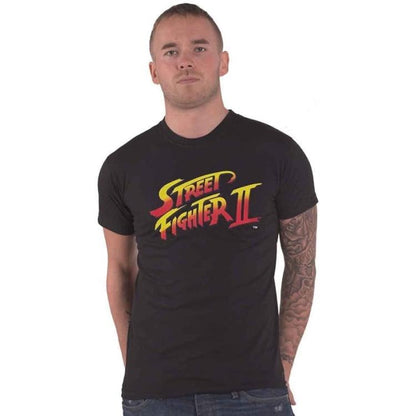 DIFUZED - T-SHIRT: STREET FIGHTER II (S) LOGO GAME VIDEOGAMES VIDEOSPIEL PS4 PS5