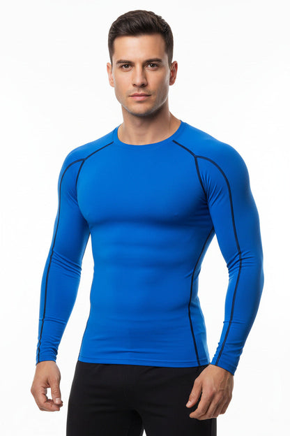 Maglietta Sportiva Uomo Elasticizzata Manica Corta Slim Fit