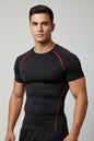 Men's Stretch Short Sleeve Slim Fit Sports T-Shirt