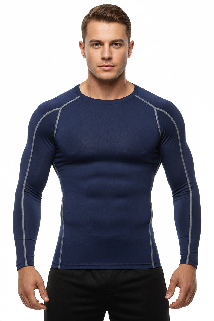 Maglietta Sportiva Uomo Elasticizzata Manica Corta Slim Fit