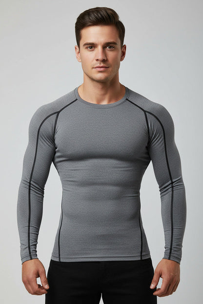 Maglietta Sportiva Uomo Elasticizzata Manica Corta Slim Fit