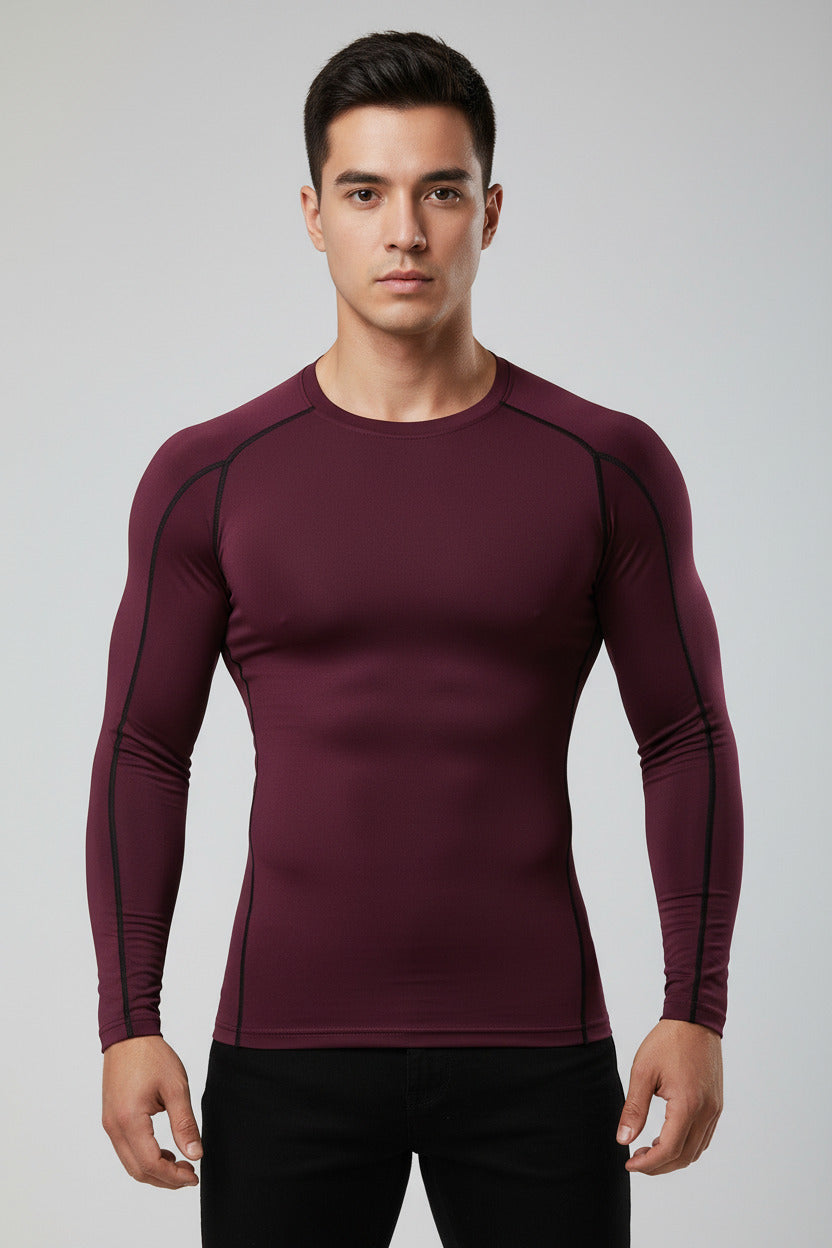 Maglietta Sportiva Uomo Elasticizzata Manica Corta Slim Fit