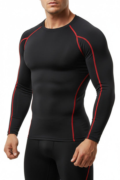 Maglietta Sportiva Uomo Elasticizzata Manica Corta Slim Fit