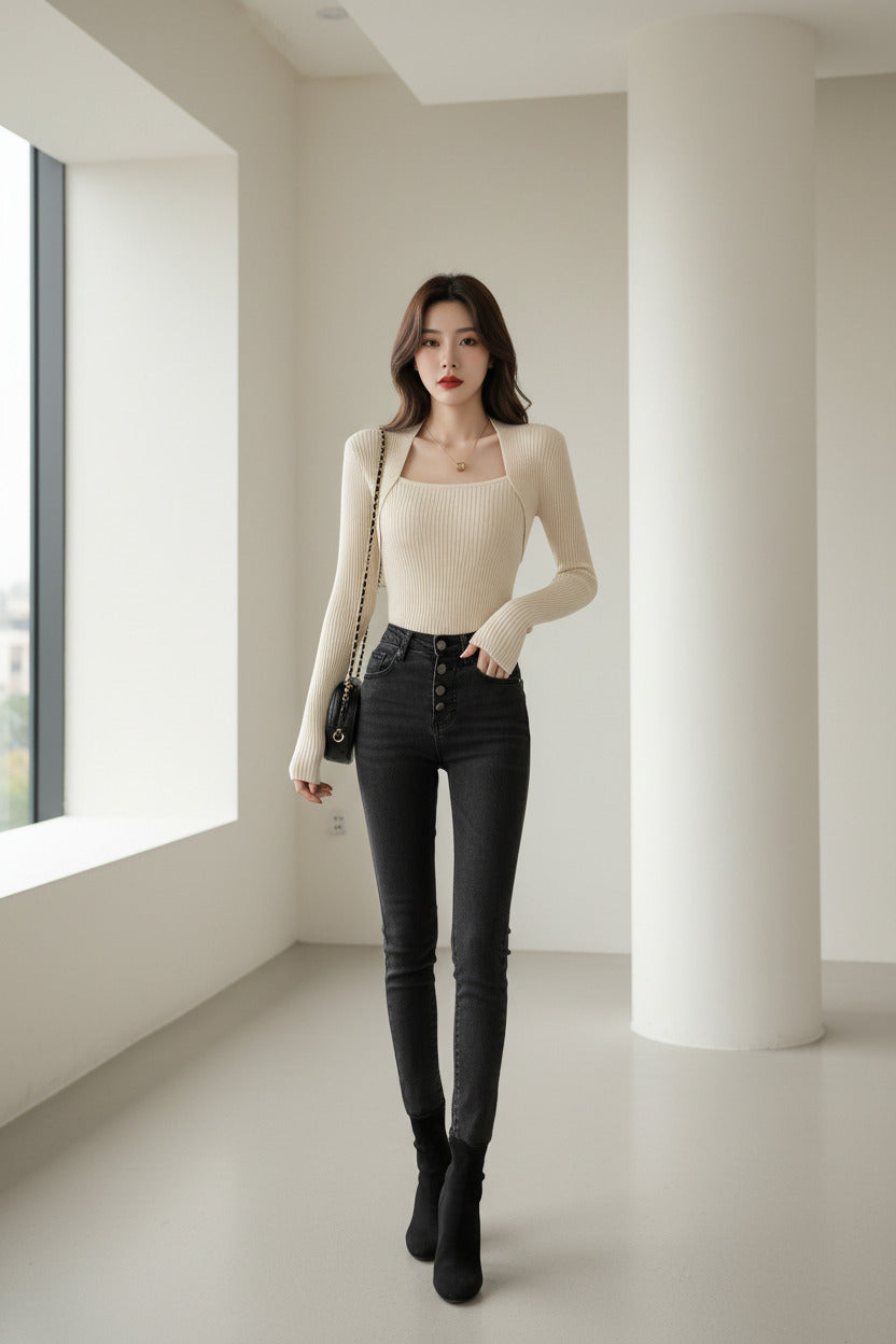 Maglia Pullover Donna Autunno Inverno Morbida e Calda – Casual Elegante