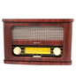 Majestic Radio Fm Bluetooth Aux Input Vintage Rechargeable Battery Wood
