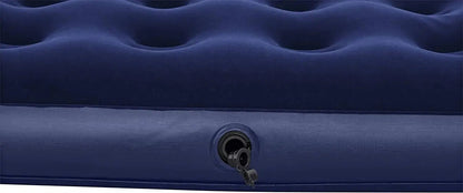 Materasso gonfiabile floccato airbed blu 203x152x22
