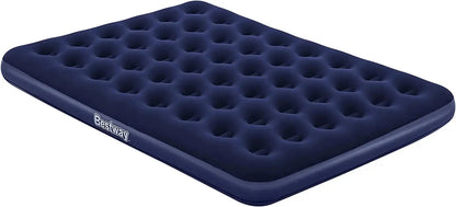 Materasso gonfiabile floccato airbed blu 203x152x22