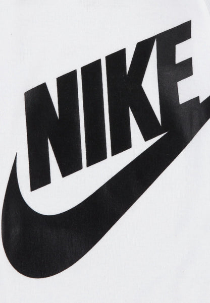 Nike tuta sportiva infant Futura logo MN0073-001 bianco-nero