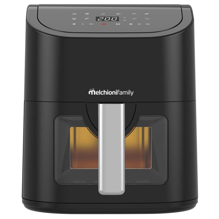 Melcioni Family Friggitrice Ad Aria Marianna 5.2L 1700W Senza Olio Nero Airfryer